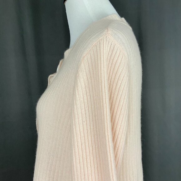 P. Jamas 100% Cashmere Baby Pink Bed Jacket Size S - Picture 11 of 16